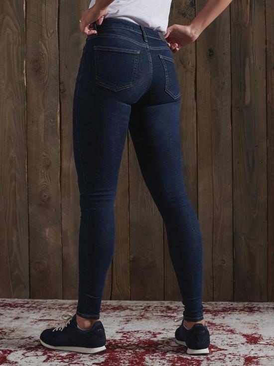 stillFront image of superdry-mid-rise-skinny-jeans-denim