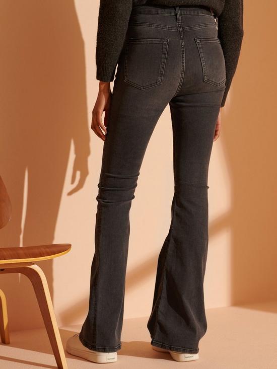 stillFront image of superdry-high-rise-skinny-flare-jeans-denim