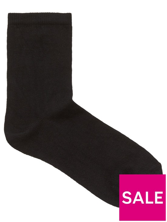 stillFront image of v-by-very-valuenbsp5-pack-ankle-socks-black