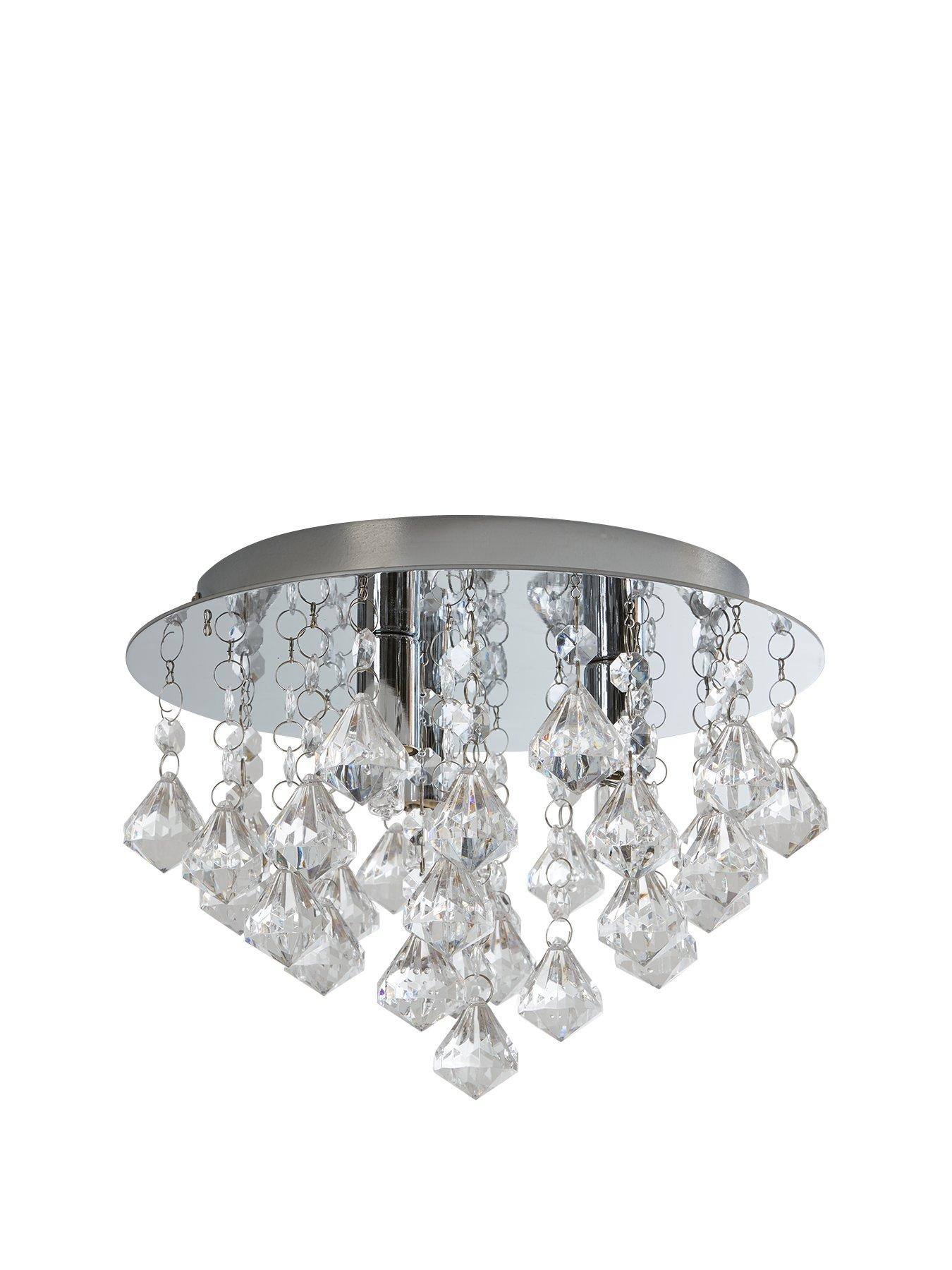 Image 1 of 5 of Maya Diamond Flush Light Fitting