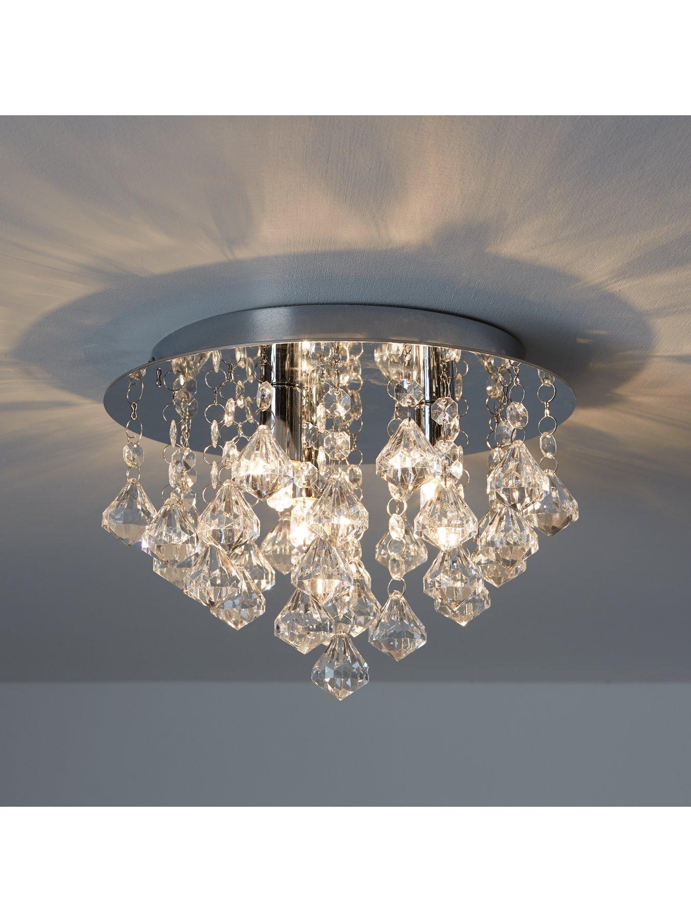Image 2 of 5 of Maya Diamond Flush Light Fitting