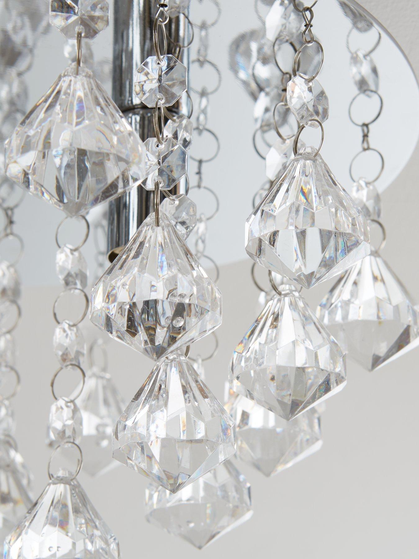 Image 4 of 5 of Maya Diamond Flush Light Fitting