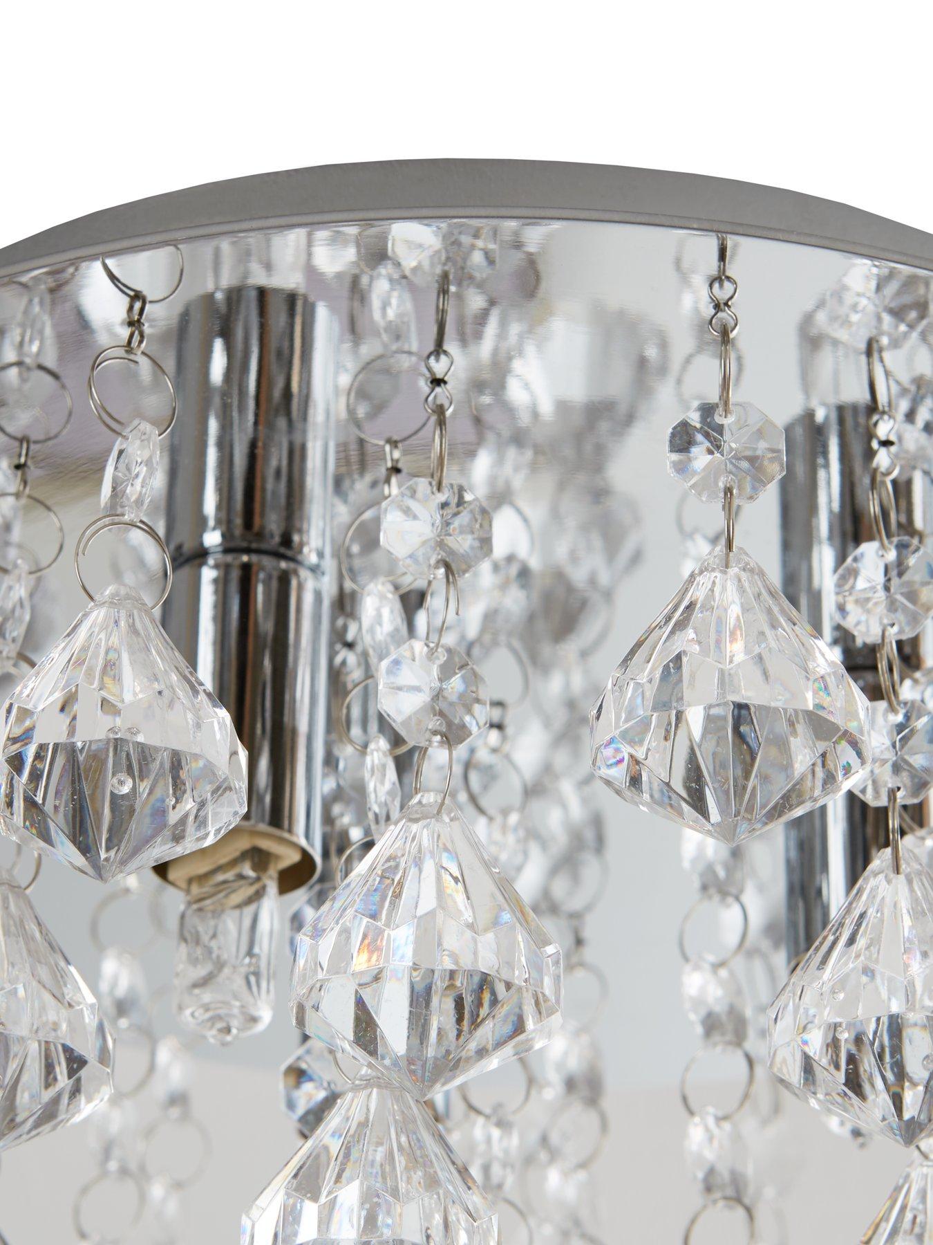 Image 5 of 5 of Maya Diamond Flush Light Fitting