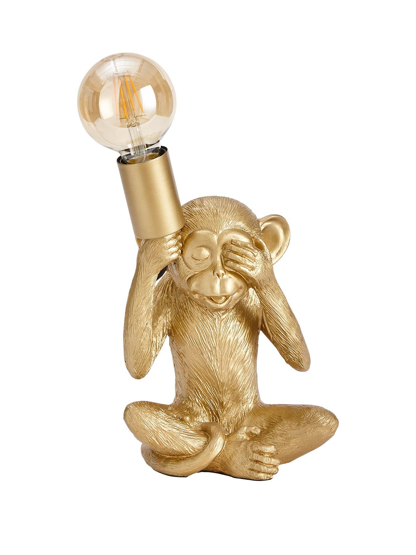 Monkey with light deals bulb