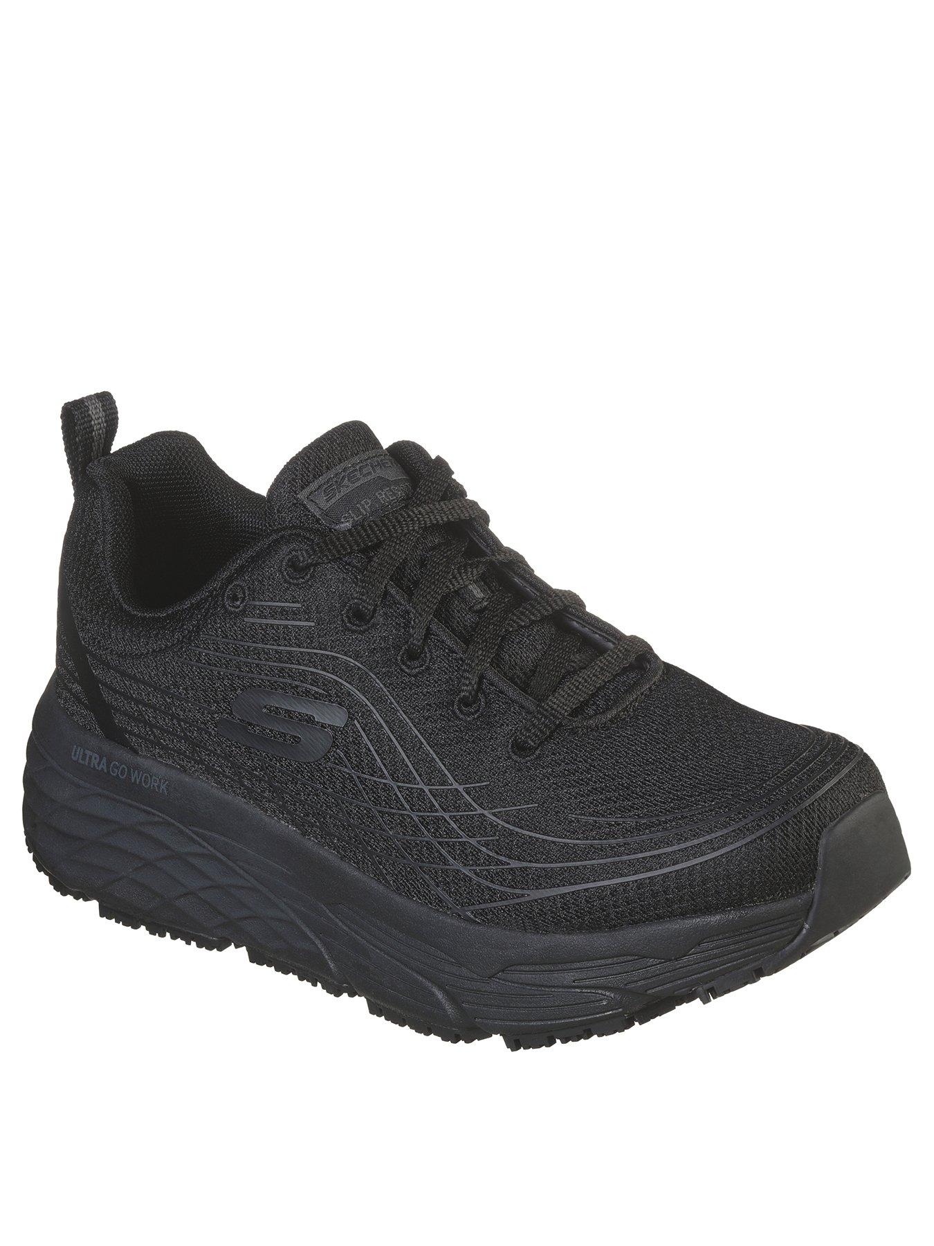 Skechers Sure Track Trickel Safety Slip Resistant Trainer - Black