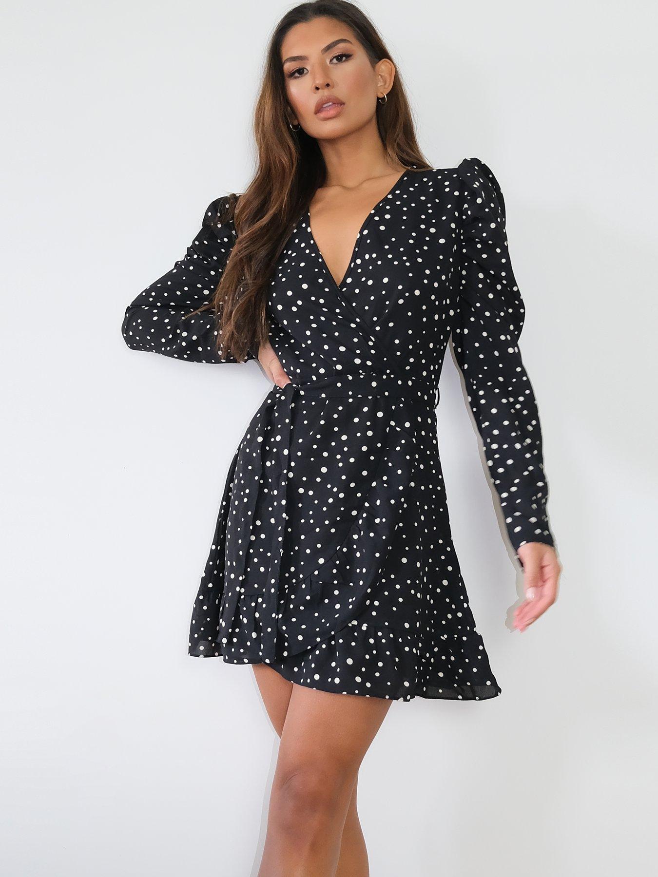 missguided ruffle tea dress