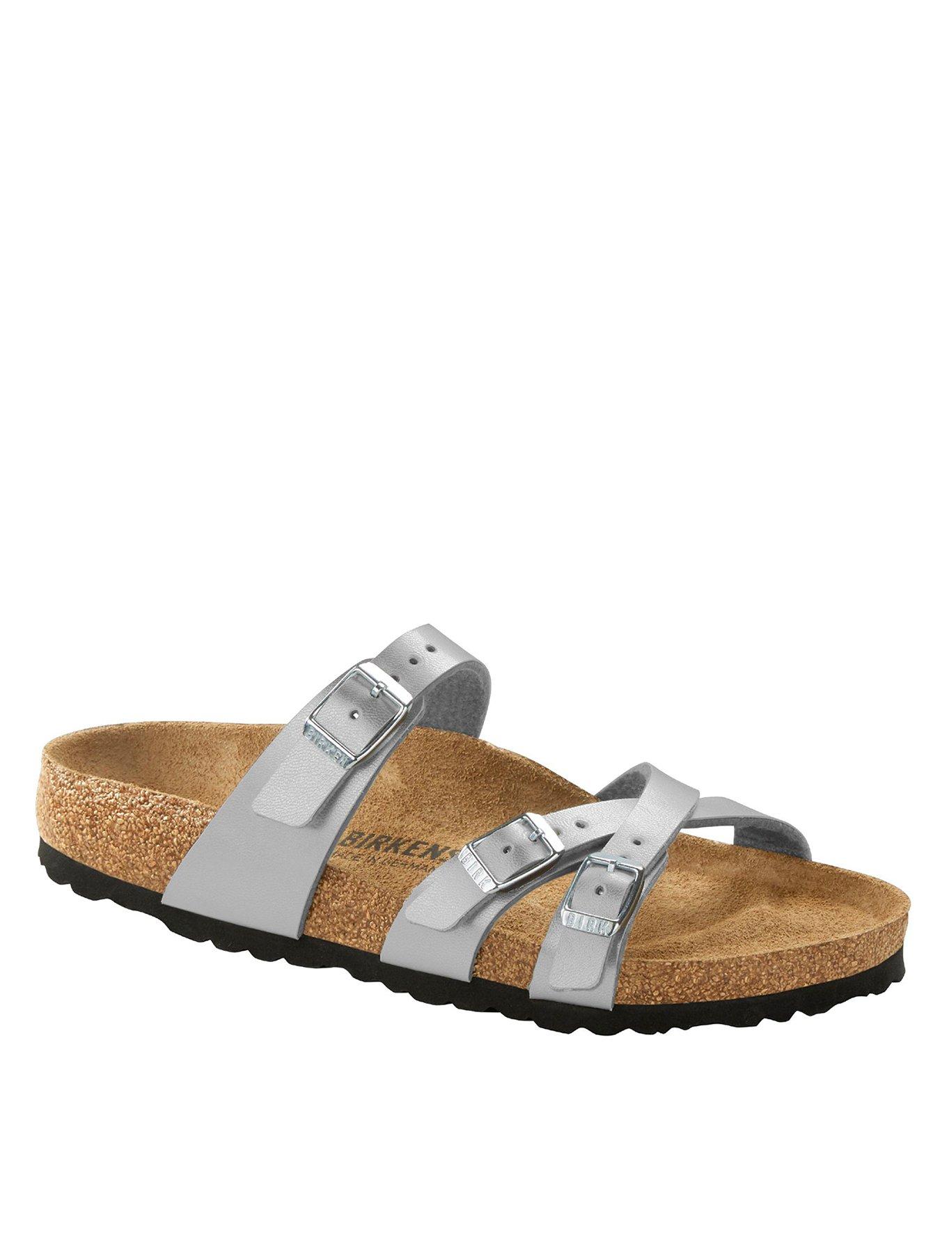 silver sandals flat uk