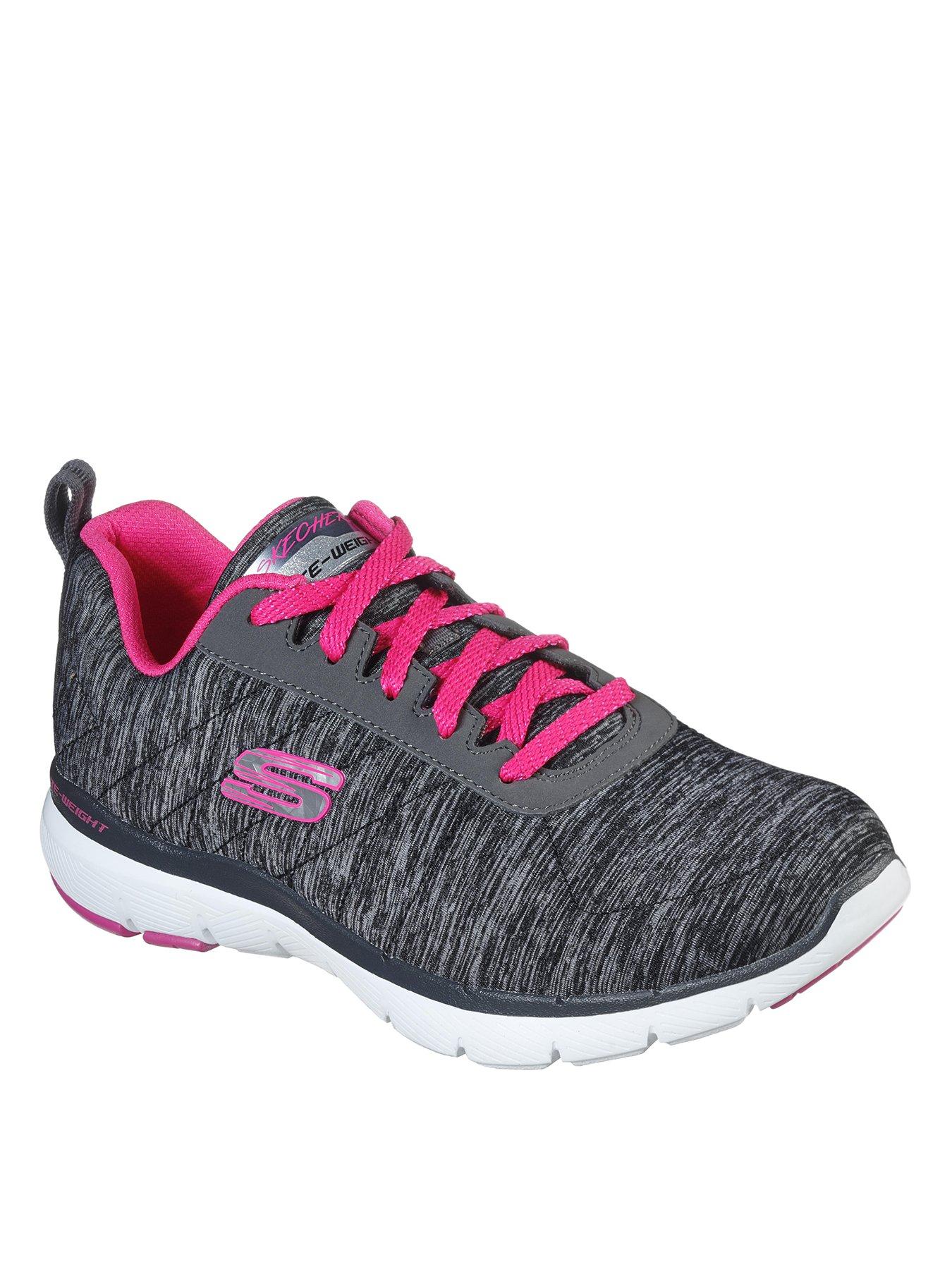 skechers wide fit ladies trainers uk