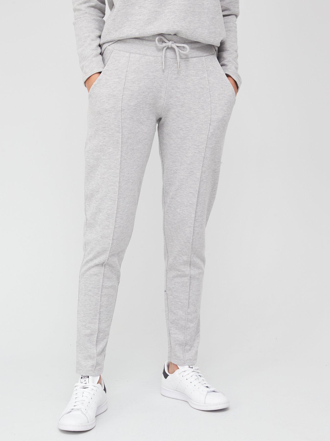 slim grey joggers