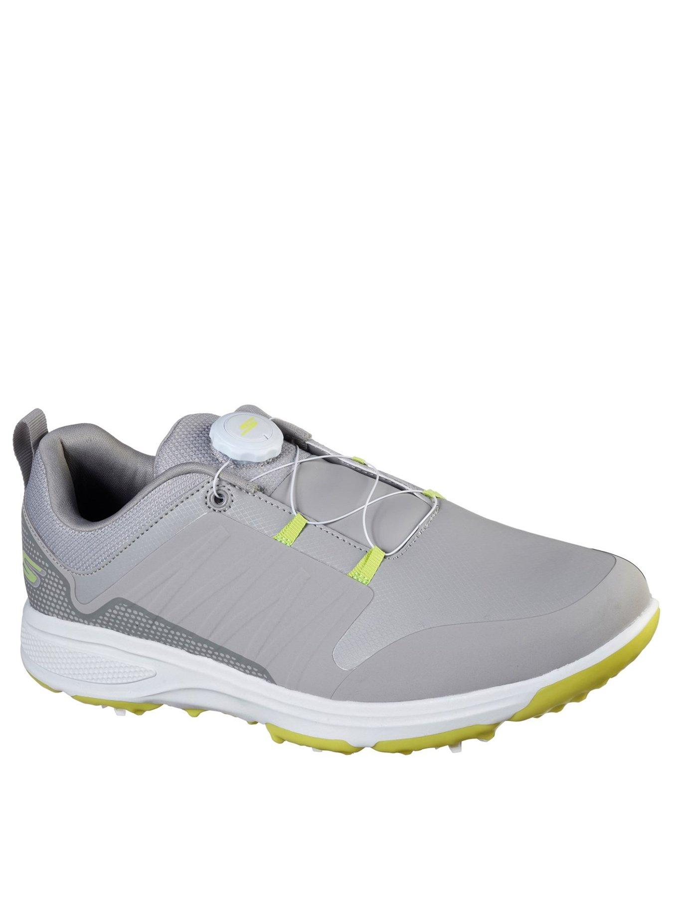 skechers grey slip on trainers