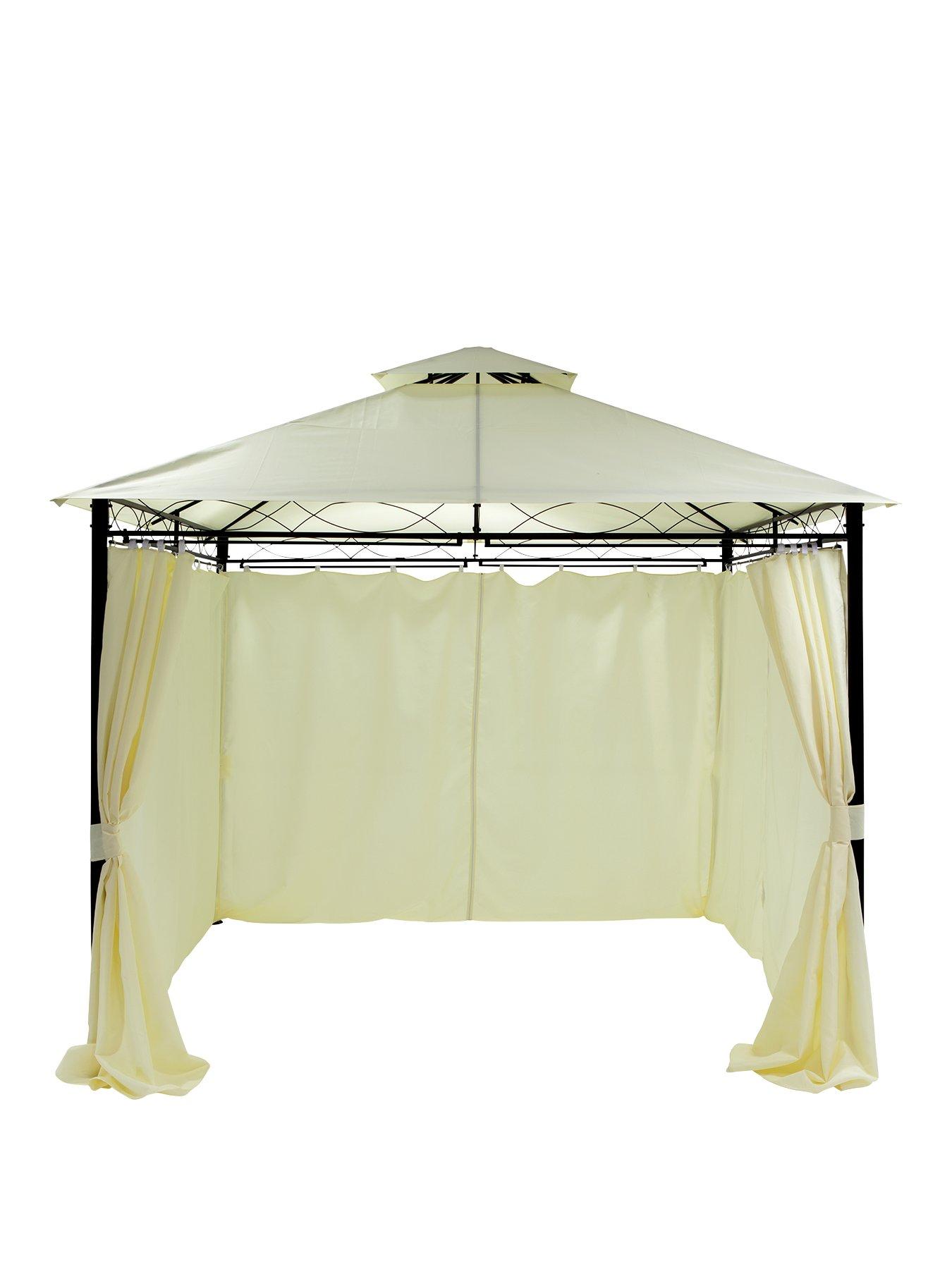 Image 2 of 6 of undefined 3 x 3M Metal Gazebo with 4 Side Panels