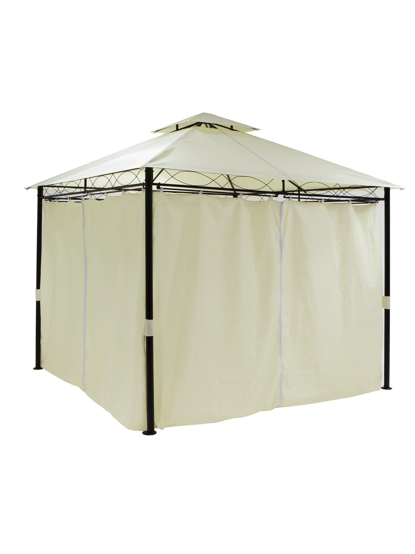 Image 3 of 6 of undefined 3 x 3M Metal Gazebo with 4 Side Panels