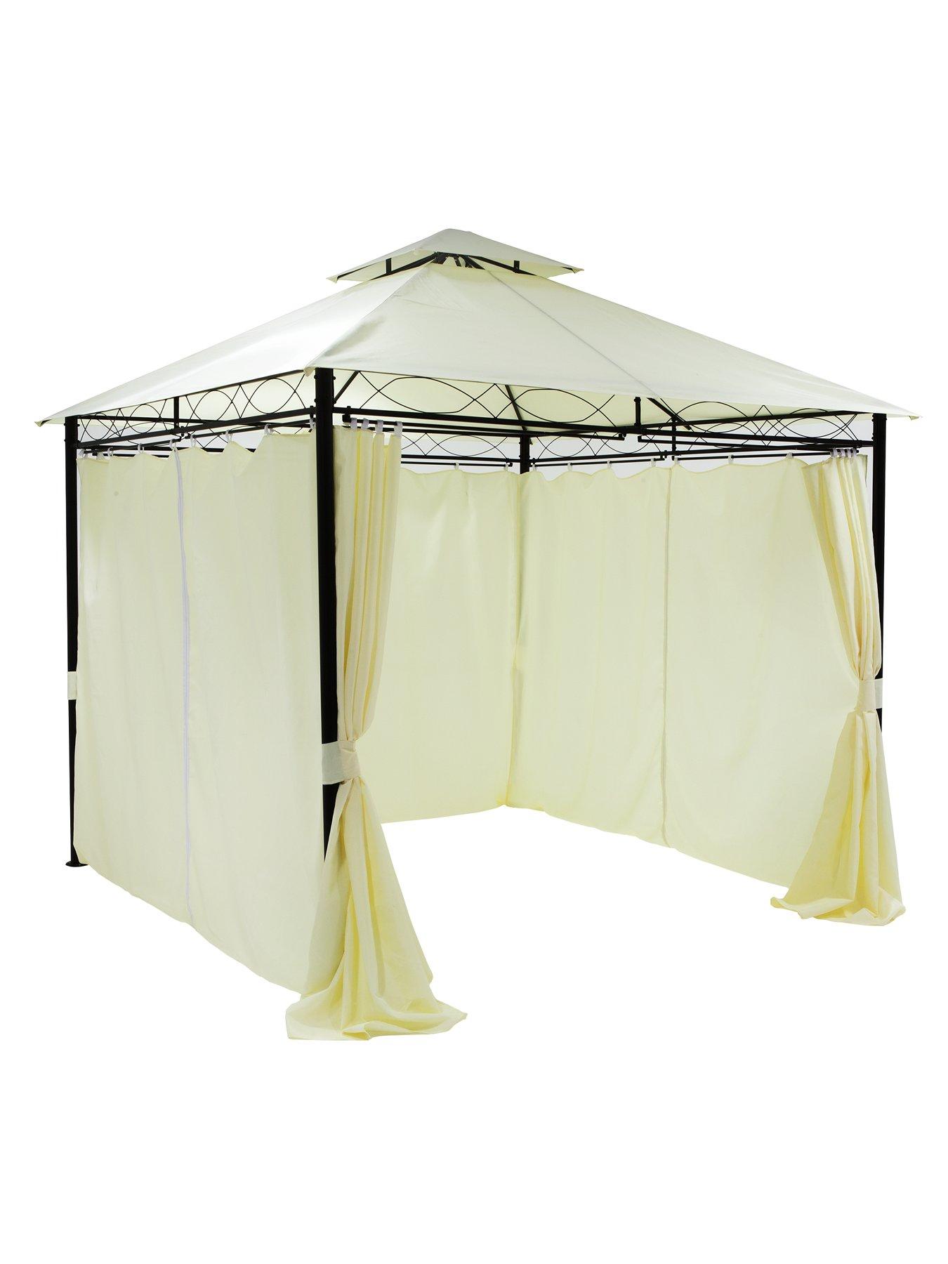 Image 4 of 6 of undefined 3 x 3M Metal Gazebo with 4 Side Panels