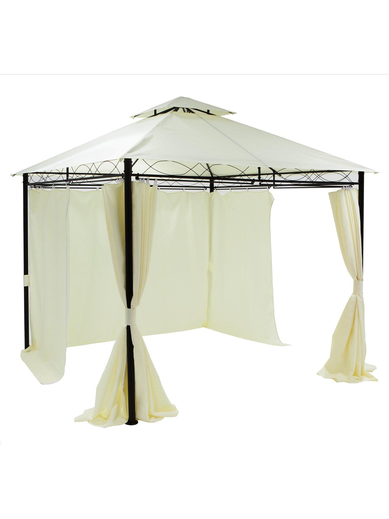 Image 6 of 6 of undefined 3 x 3M Metal Gazebo with 4 Side Panels