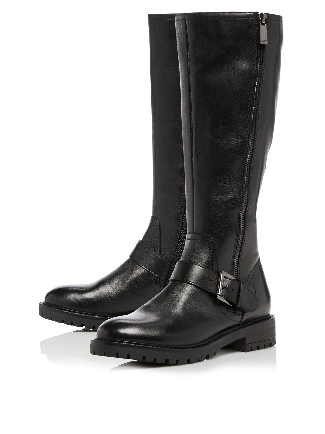 dune leather knee high boots