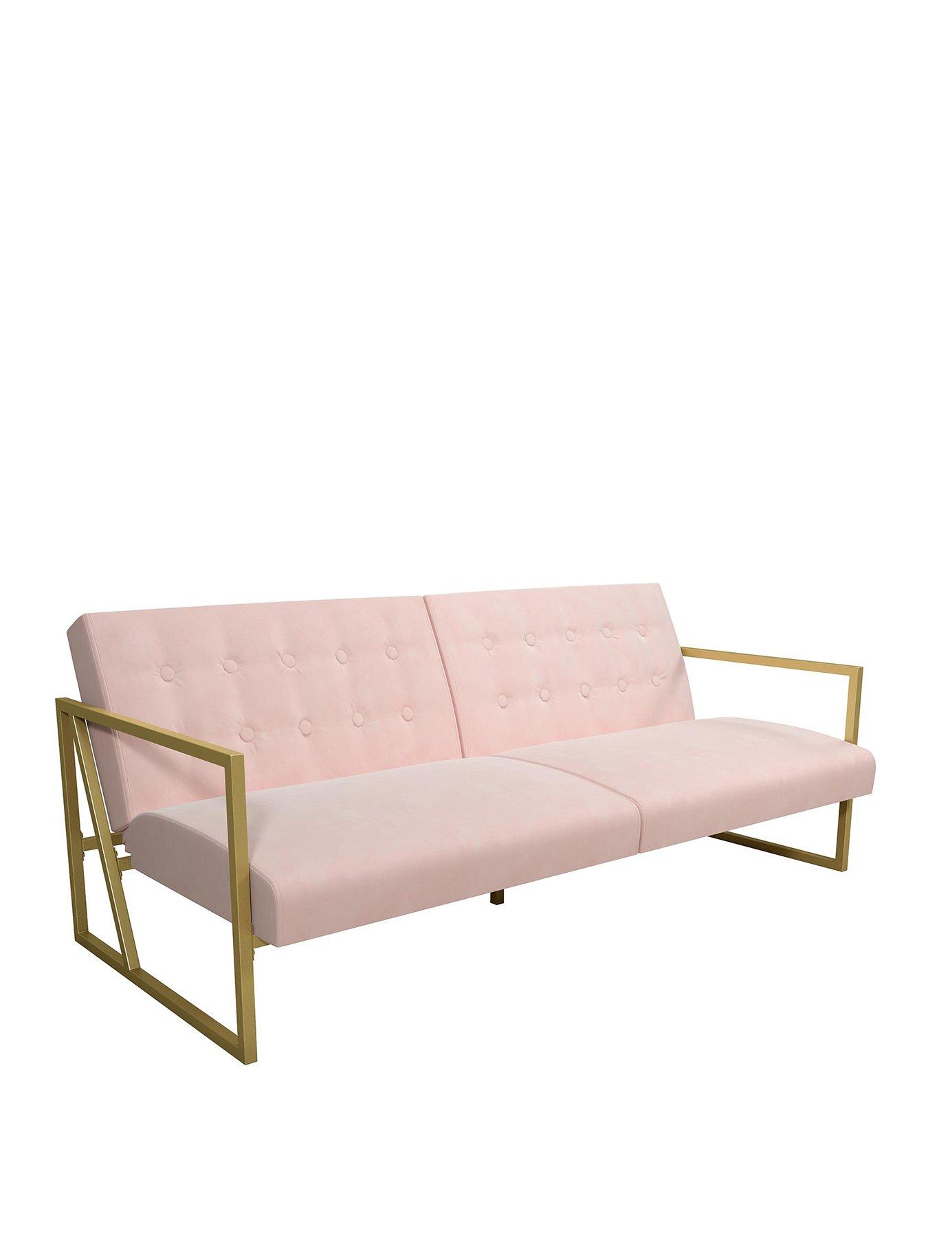Product photograph of Cosmoliving By Cosmopolitan Lexington Modern Fabric Futon Sofa from very.co.uk