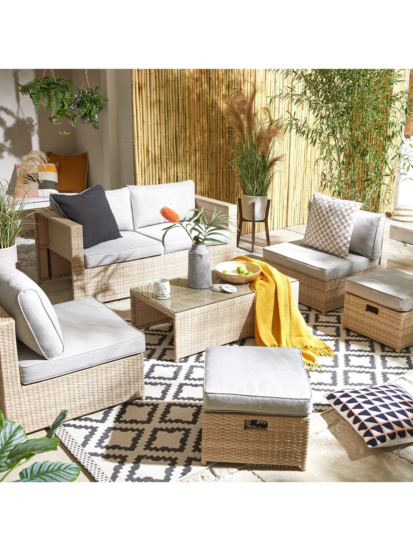 undefined Rhodes Multi Position Garden Furniture Storage Set