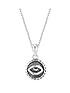 the-love-silver-collection-sterling-silver-evil-eye-pendant-necklacefront