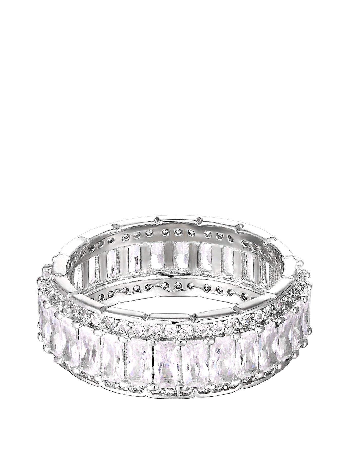 Baguette ring cubic on sale zirconia