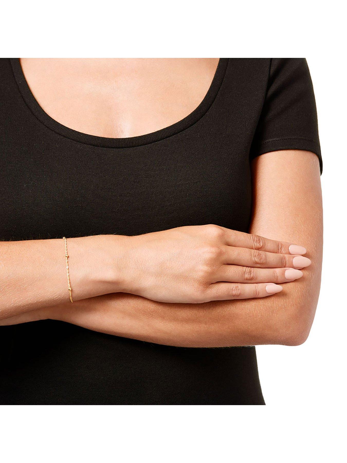 Image 3 of 4 of Beaverbrooks 9Ct Gold Bead Bracelet - One Colour