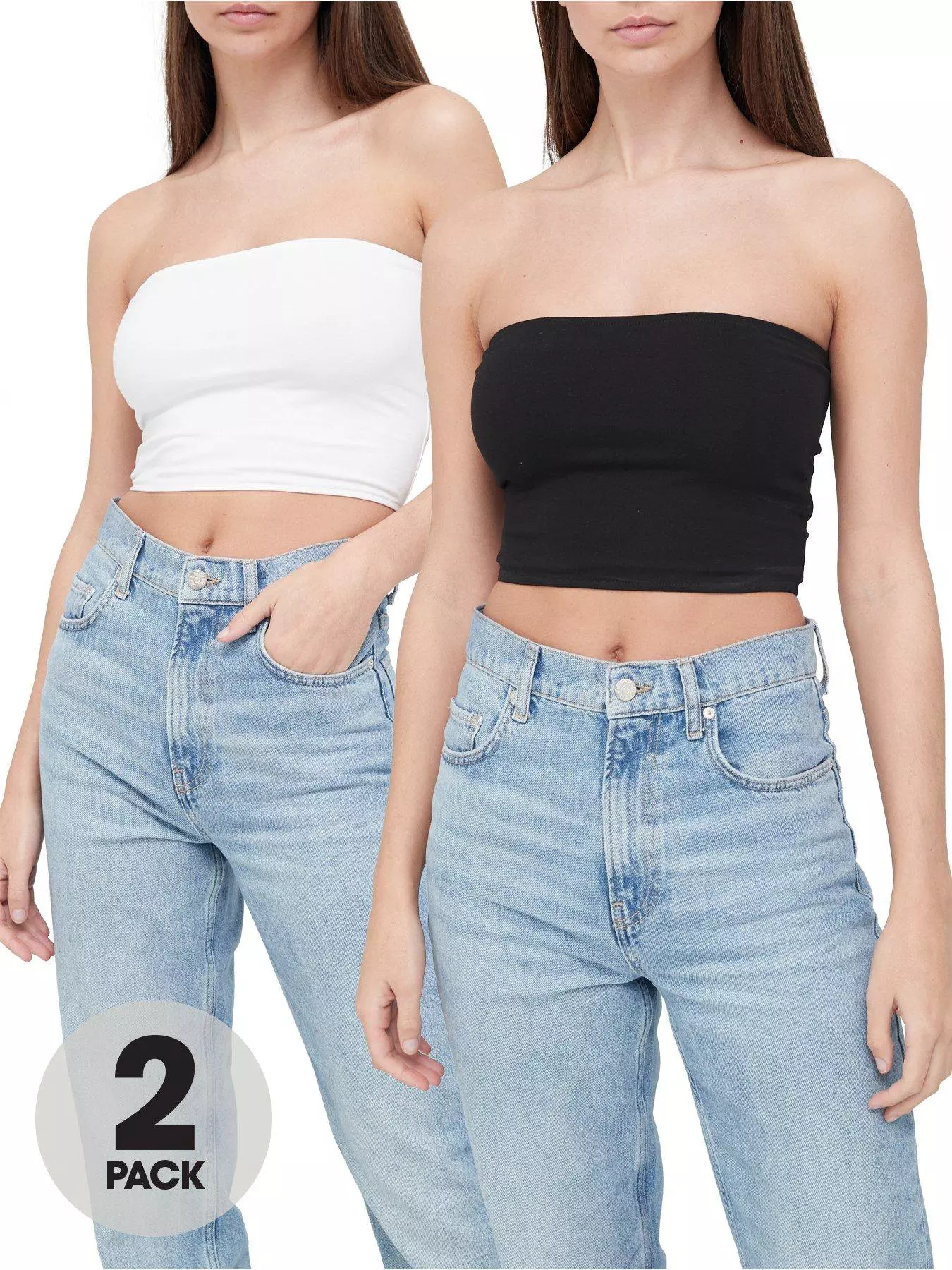 Cotton Casual Crop Boob Tube Top Bandeau Strapless