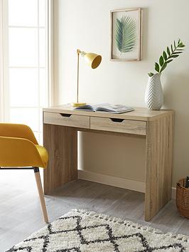 Product photograph of Very Home Aspen Desk - Oak from very.co.uk