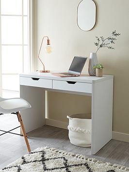 Product photograph of Very Home Aspen Desk - White from very.co.uk