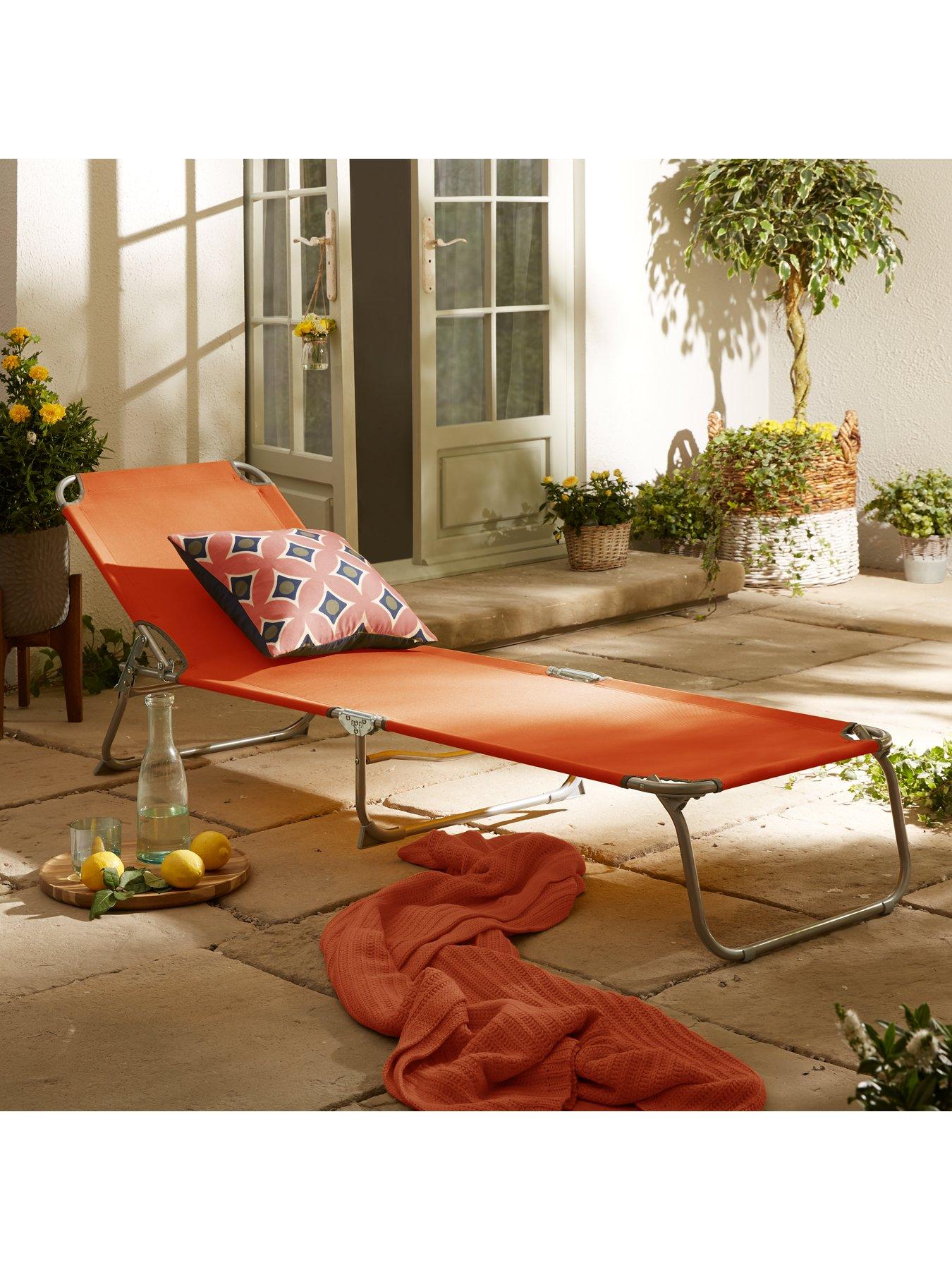 Orange sun deals lounger