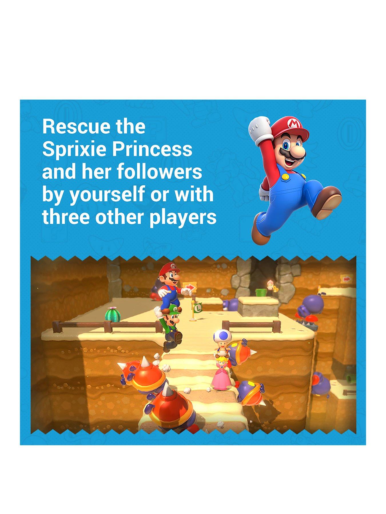 Super Mario 3D World + Bowser's Fury - Nintendo Switch, Join Mario, Luigi,  Princess Peach and Toad on a quest to save the Sprixie Kingdom in Super