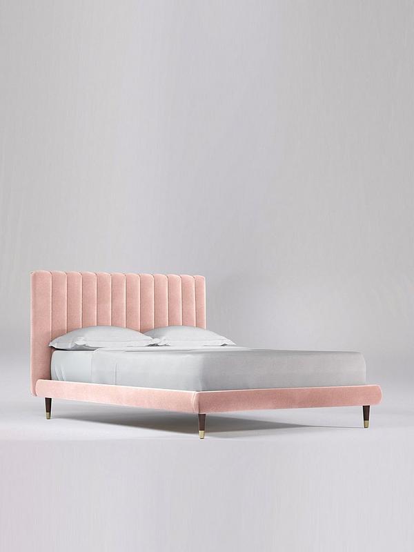 Swoon Porlock Velvet Double Bed Frame, Double Bed Frame Uk Size