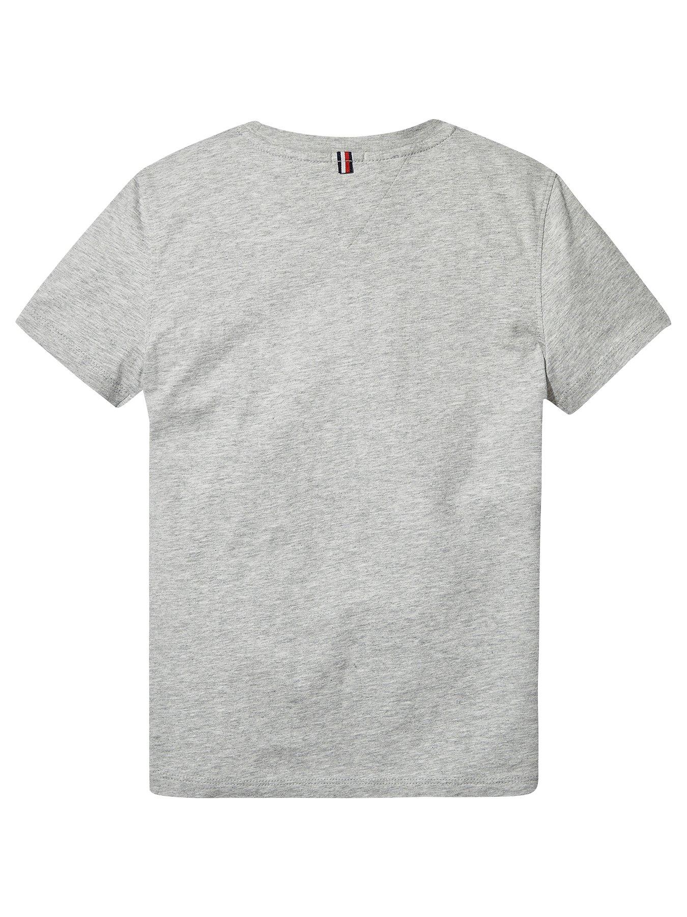 Image 2 of 2 of Tommy Hilfiger Boys Short Sleeve Essential Flag T-Shirt - Grey