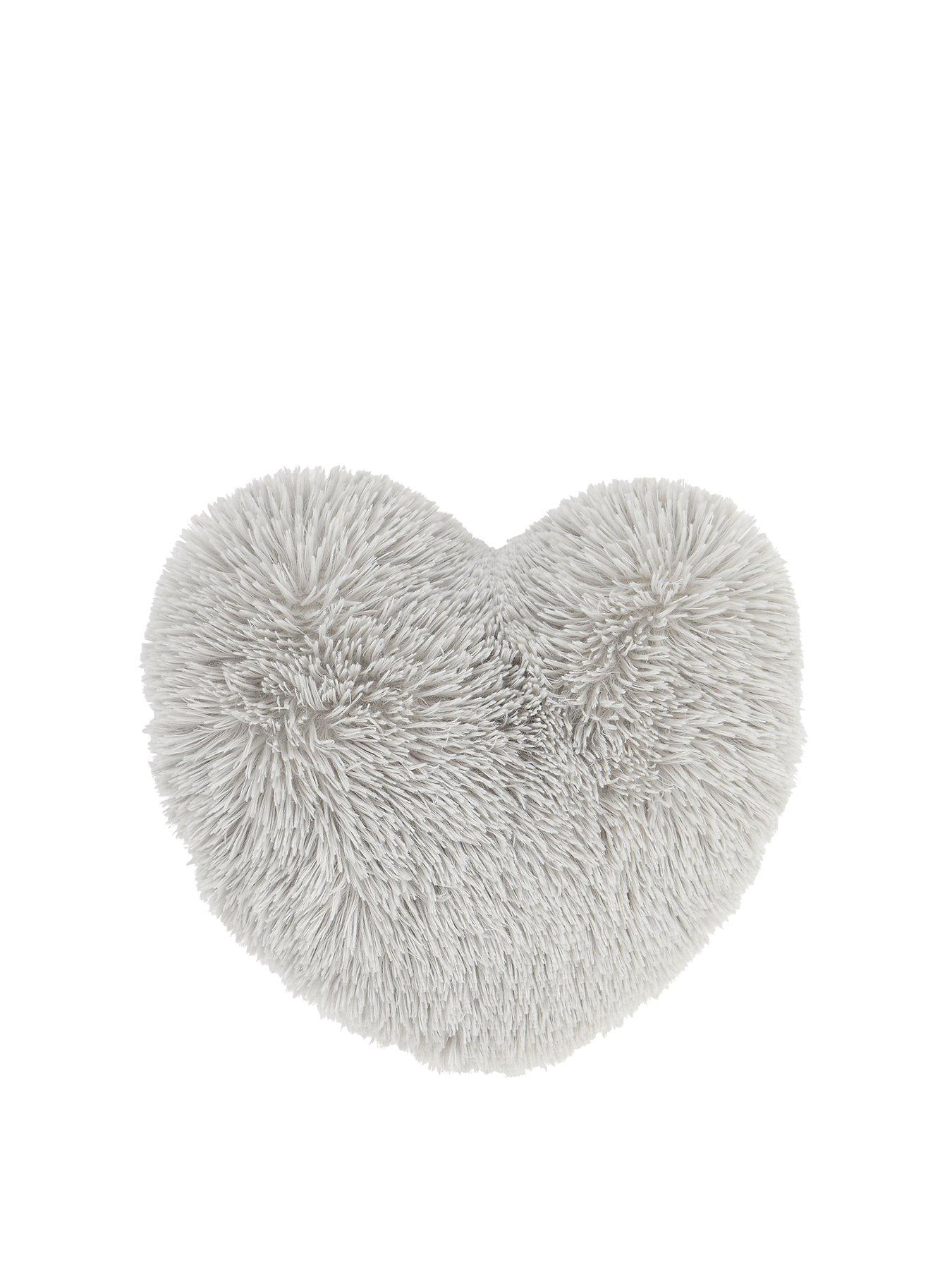 Catherine Lansfield Polyester Cuddly Heart 3D Cushion Blush