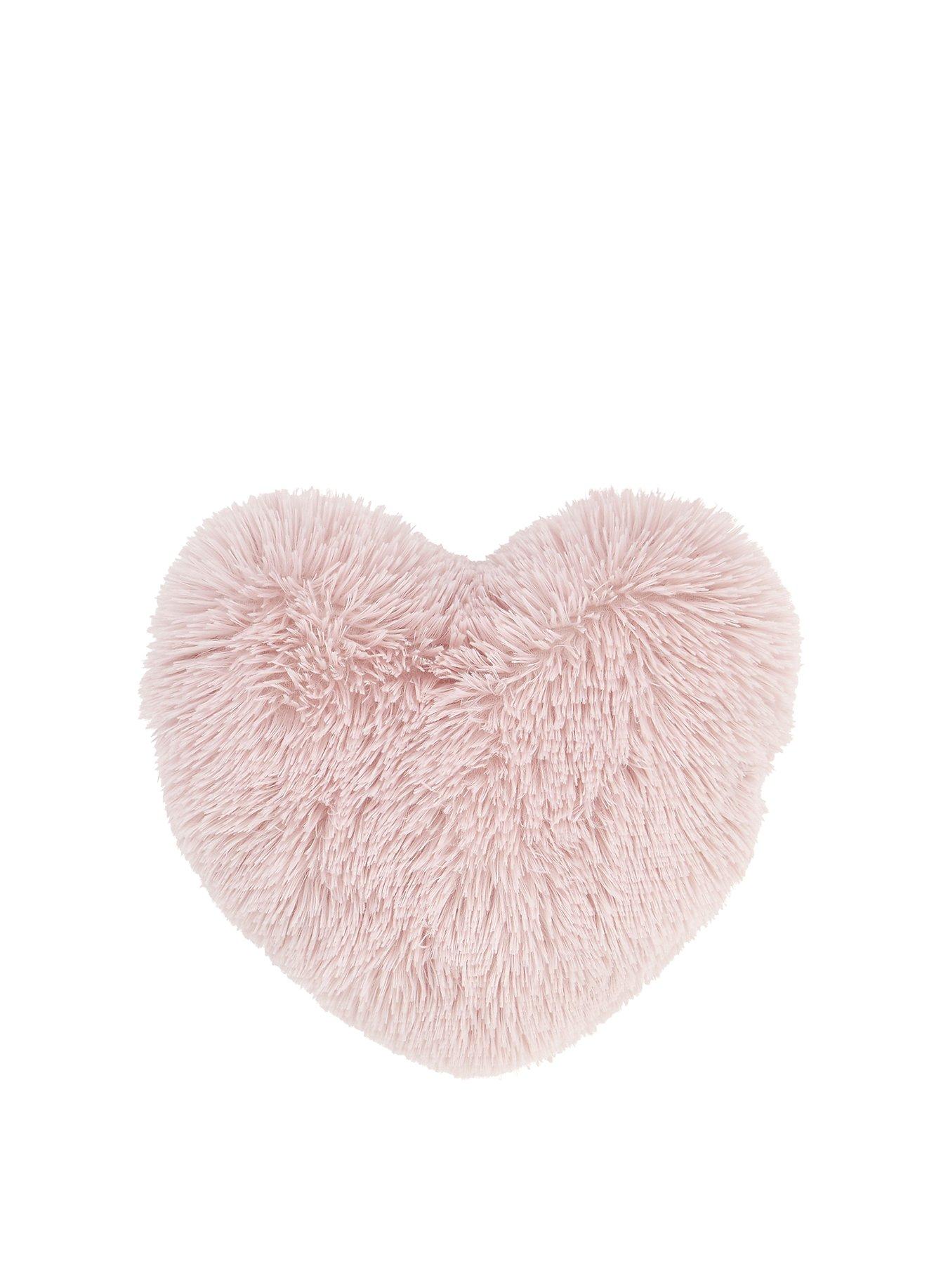 Catherine Lansfield Polyester Cuddly Heart 3D Cushion Blush