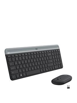 logitech-slim-wireless-keyboard-and-mouse-combo-mk470-graphite-uk