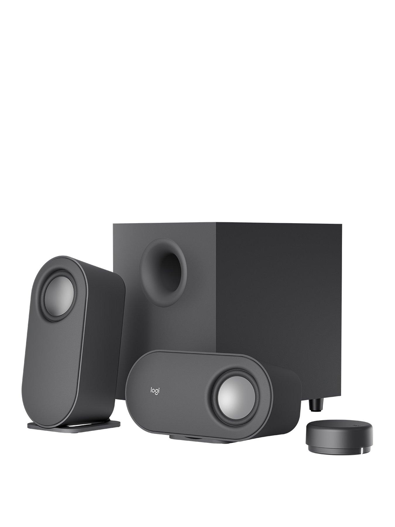 LOGITECH Z407 2.1 Wireless PC Speakers - Black, Black