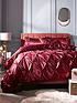michelle-keegan-madison-pintuck-christmasnbspduvet-cover-set-redfront
