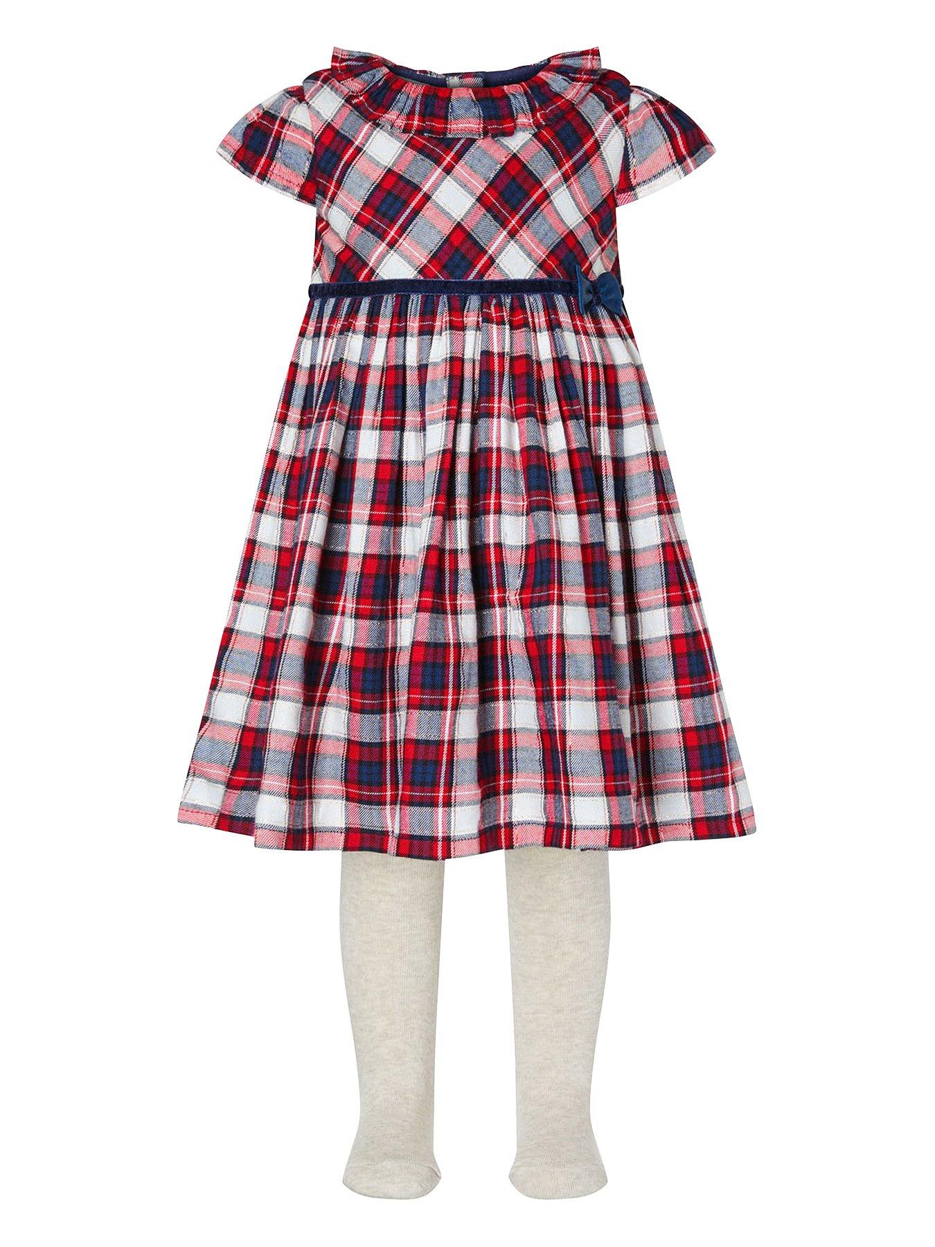 girls tartan dress next