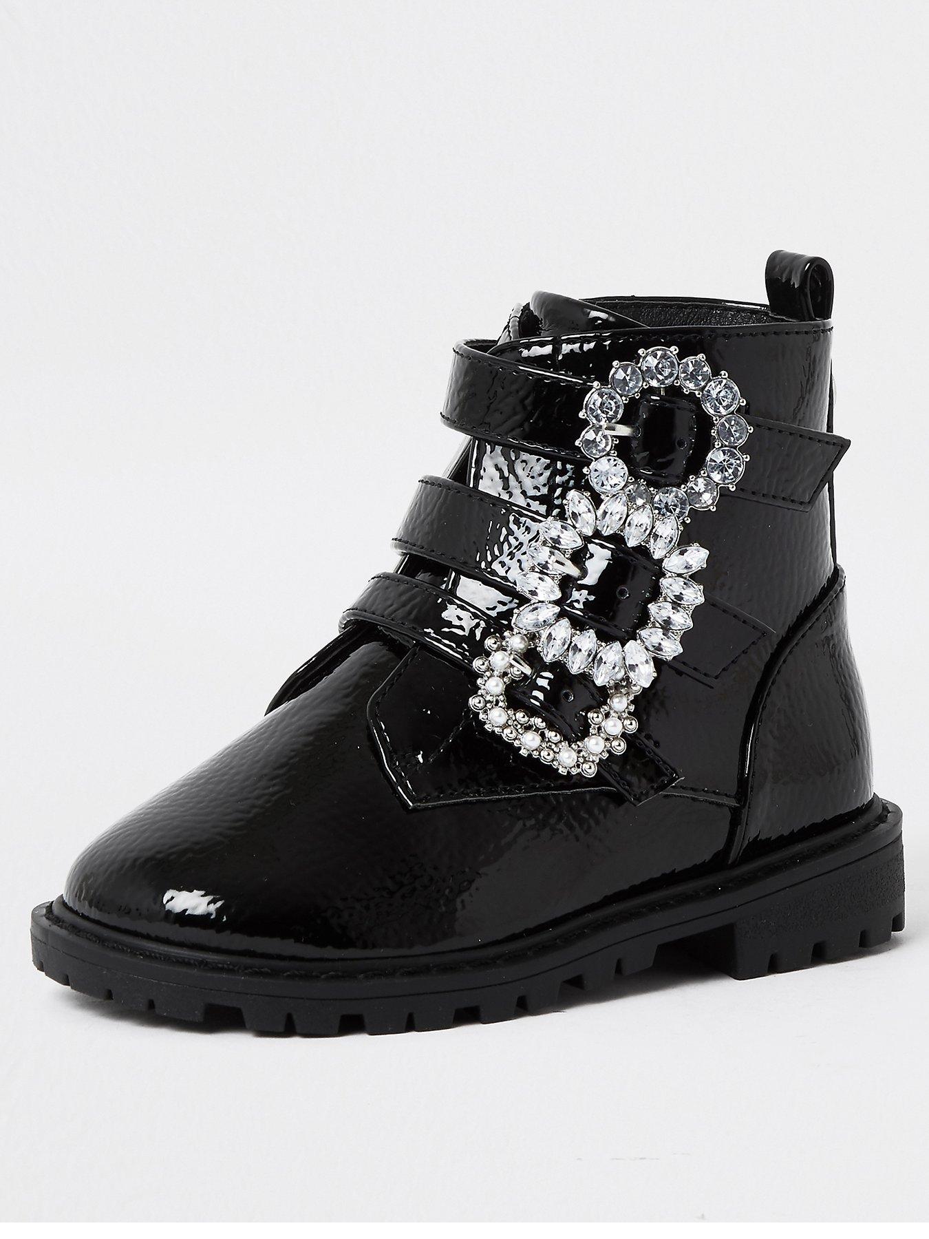 river island patent boots