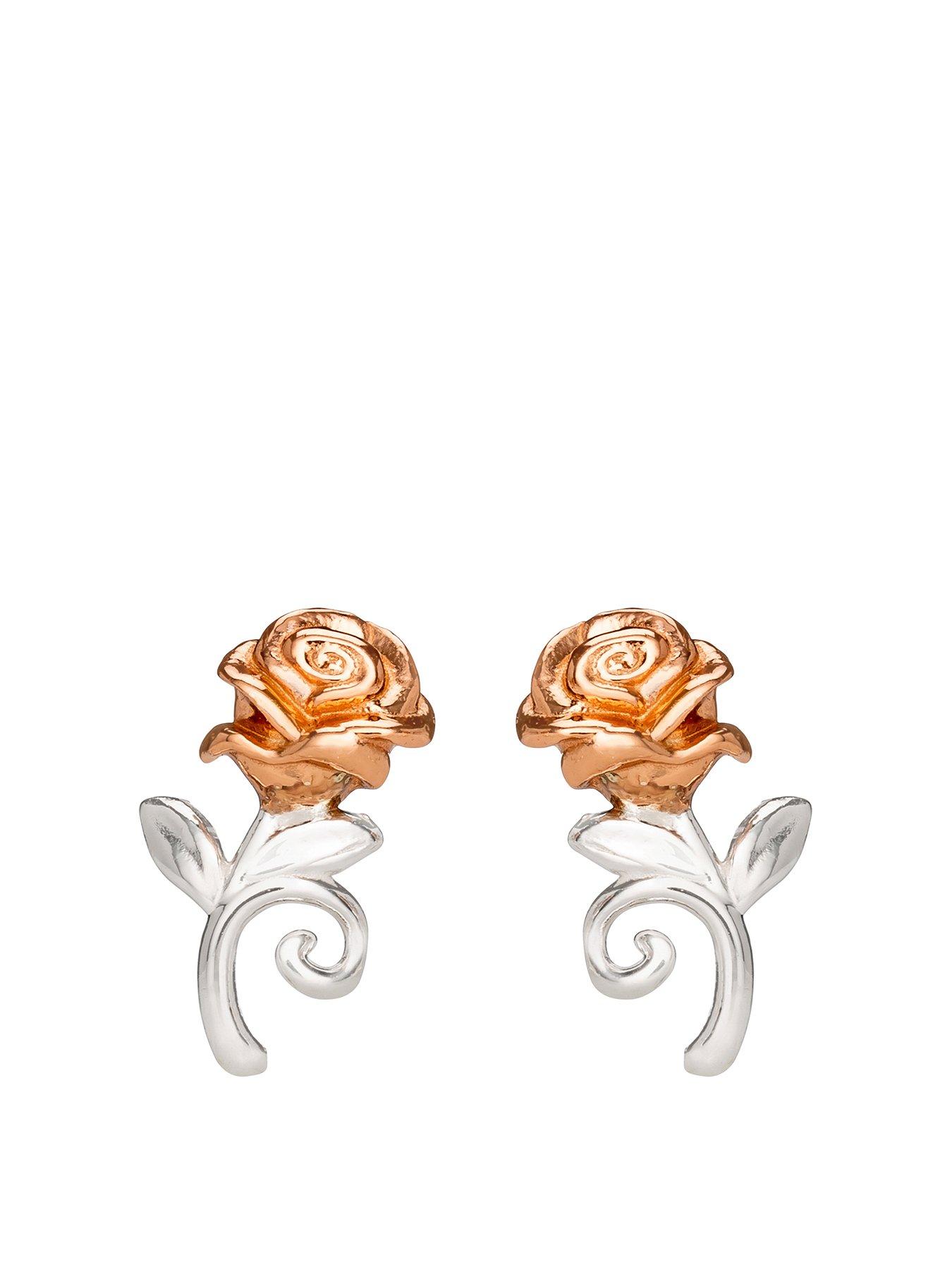 Rose gold deals disney earrings