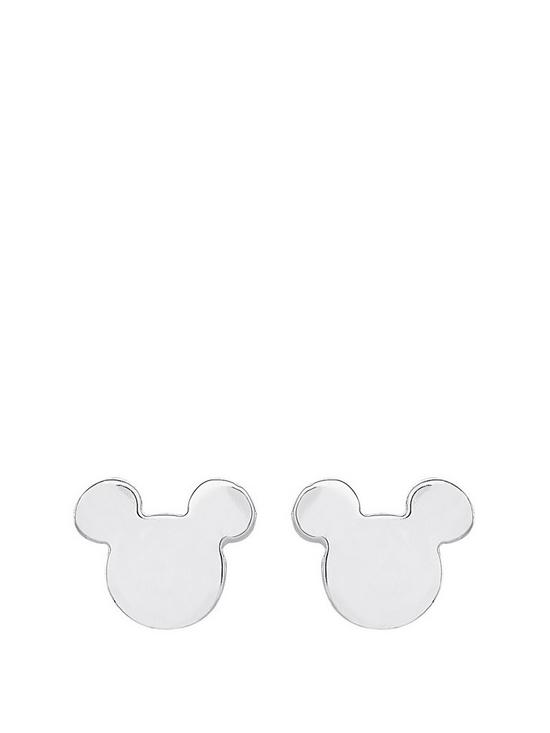 front image of disney-mickey-mouse-sterling-silver-stud-earrings