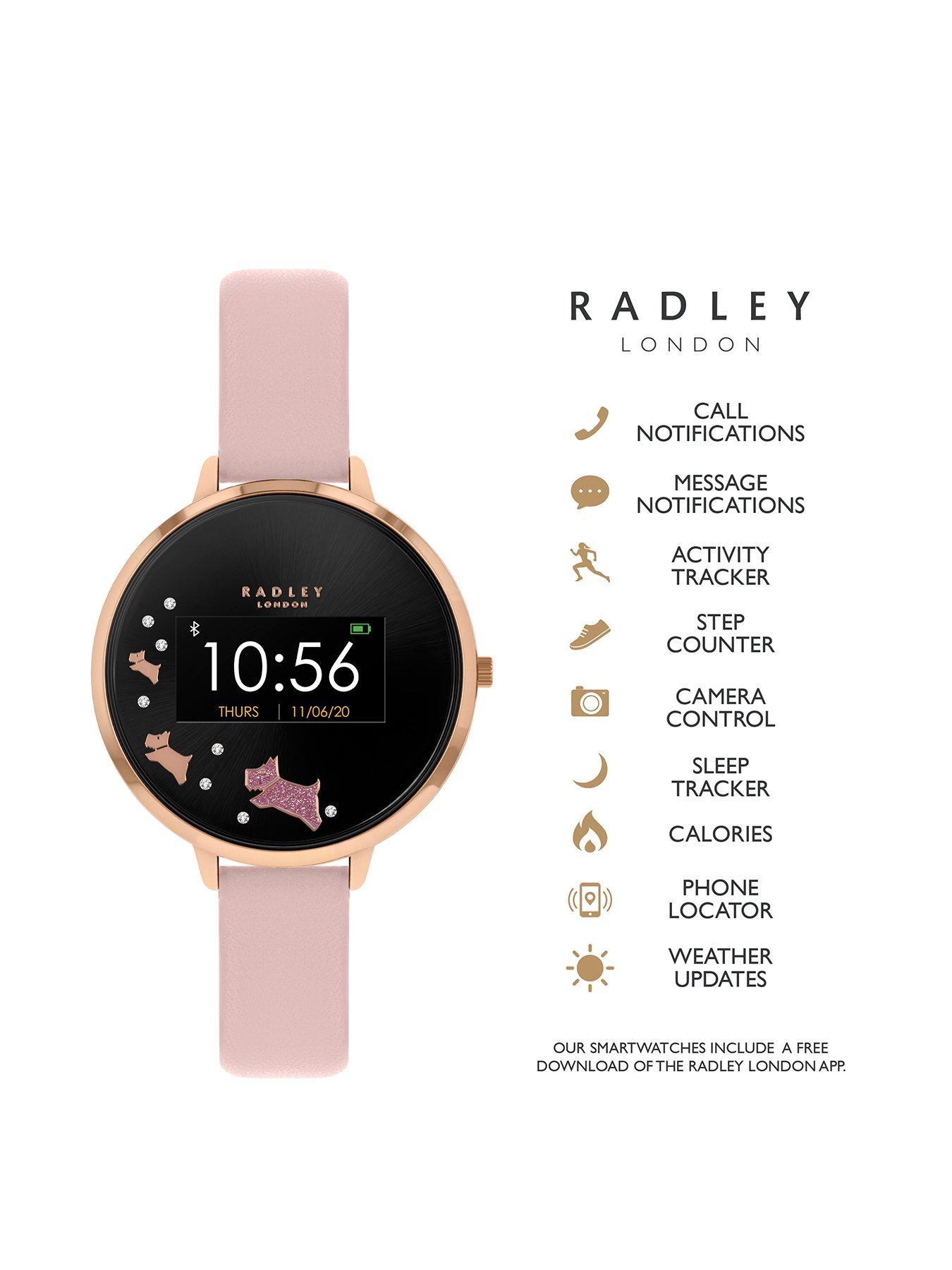 Radley Series 3 Smart Ladies Pink Leather Strap Watch very