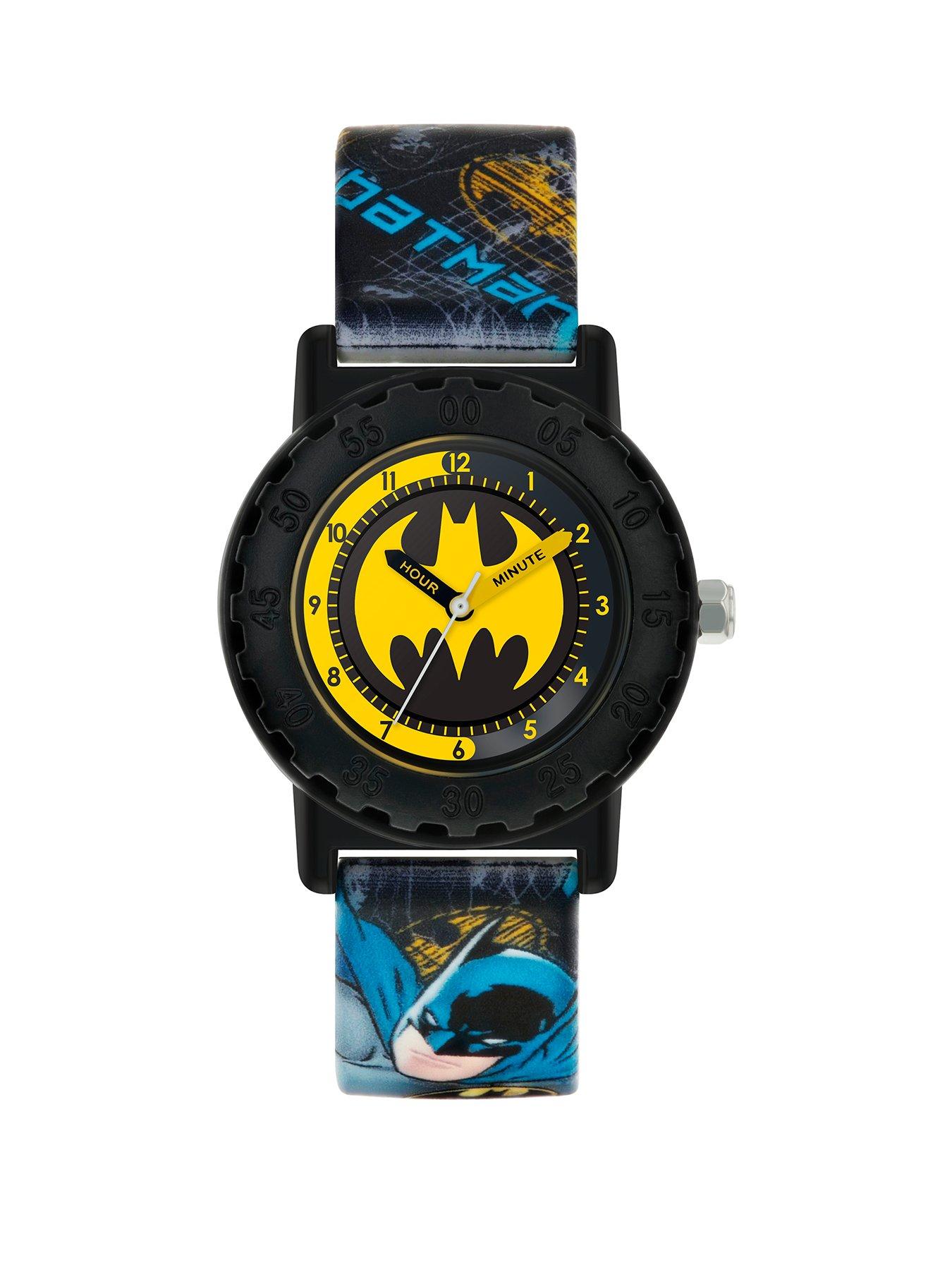 Batman Yellow and Black Dial Printed Strap Kids Watch very