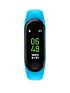 tikkers-activity-tracker-digital-dial-bright-blue-silicone-strap-kids-watchfront