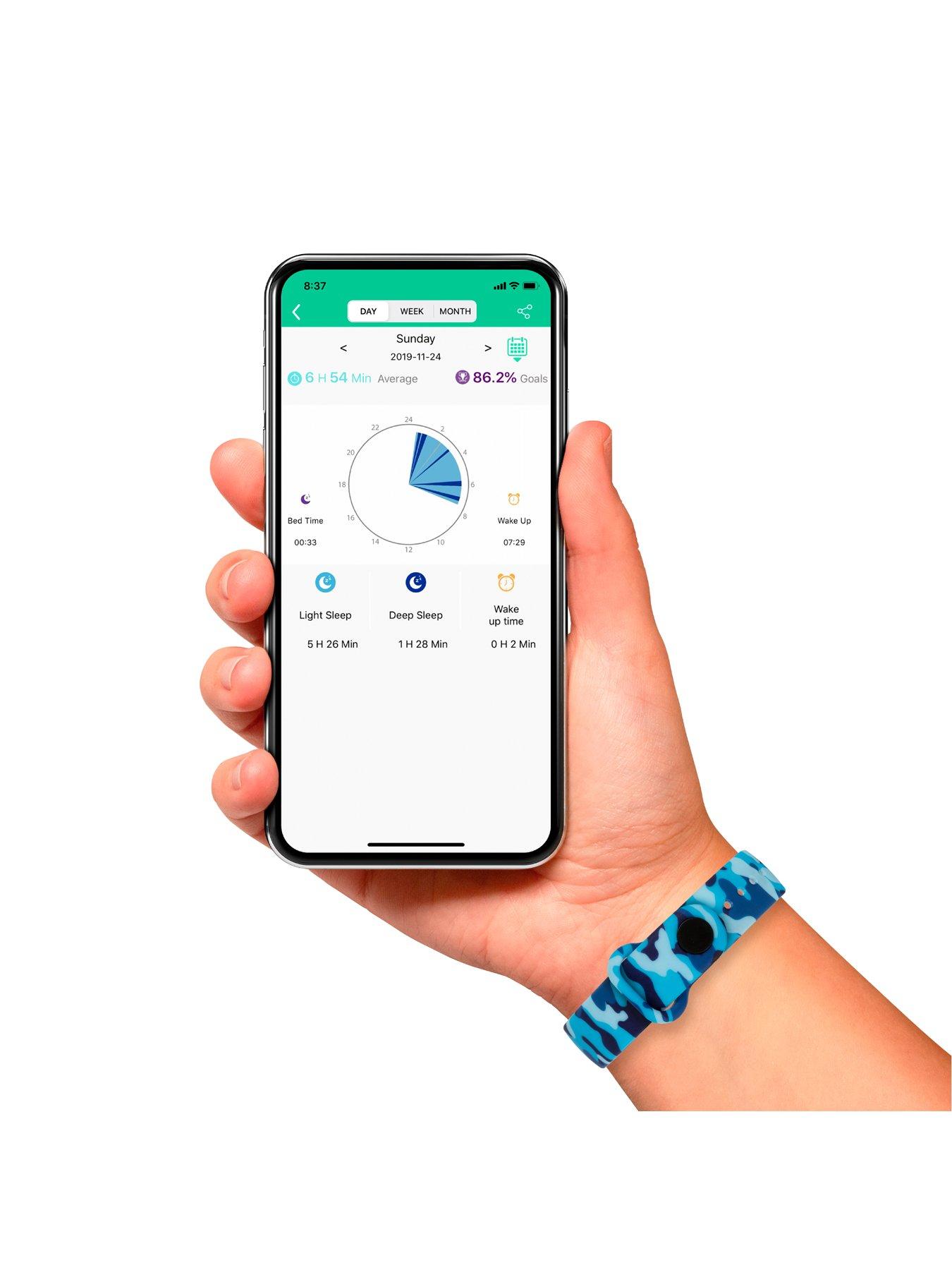 Tikkers Activity Tracker Digital Dial Bright Blue Silicone Strap Kids Watch  | very.co.uk