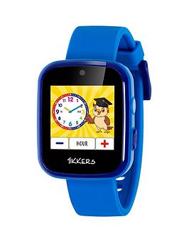 tikkers-full-display-blue-silicone-strap-kids-smart-watch