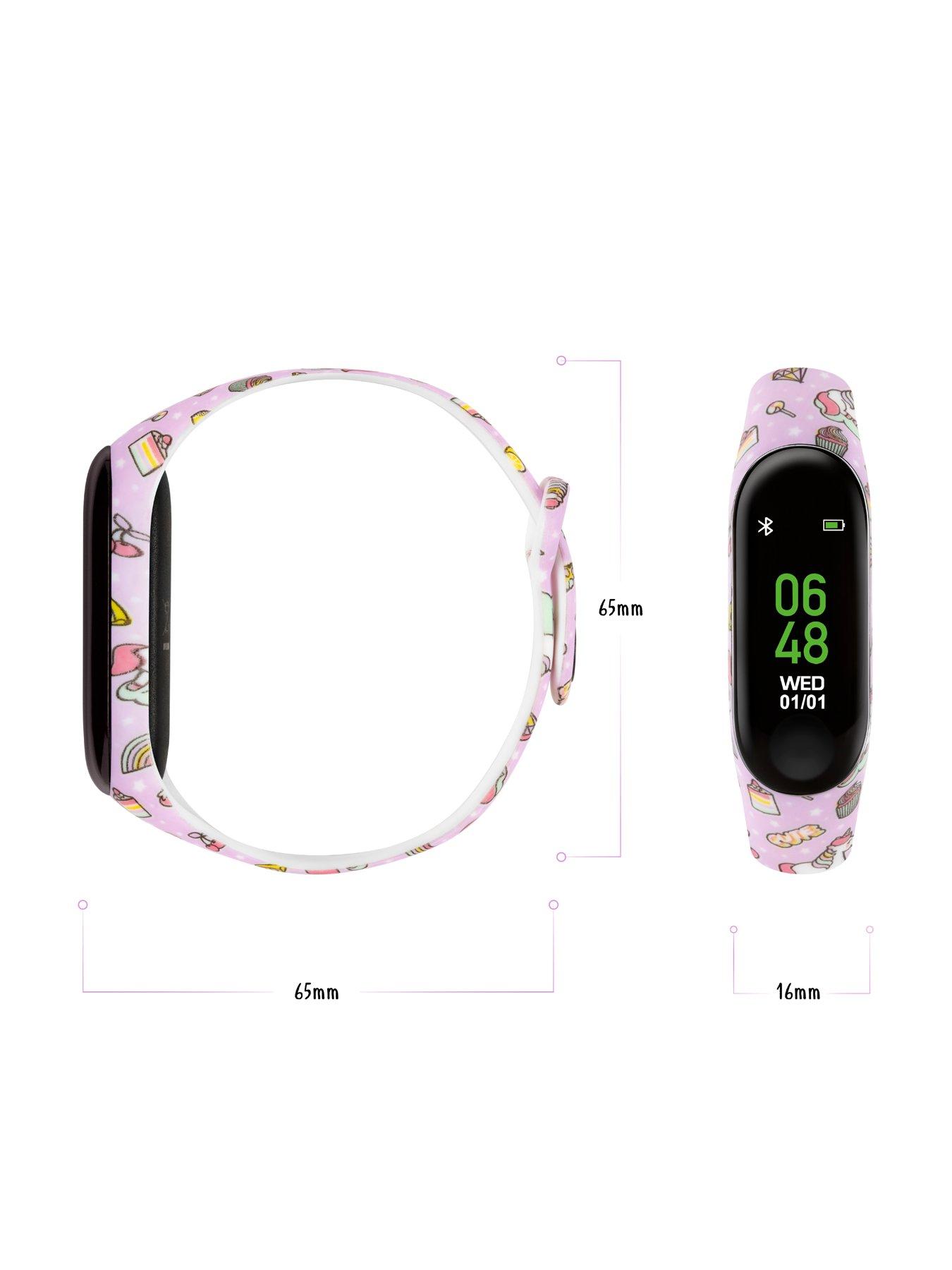 Jewellery & watches Activity Tracker Digital Dial Lilac Unicorn Print Silicone Strap Kids Watch