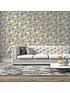 ARTHOUSE Painted Dahlia Floral Ochre Wallpaper | very.co.uk