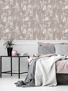Product photograph of Arthouse Stone Texture Pink Rose Gold Wallpaper from very.co.uk