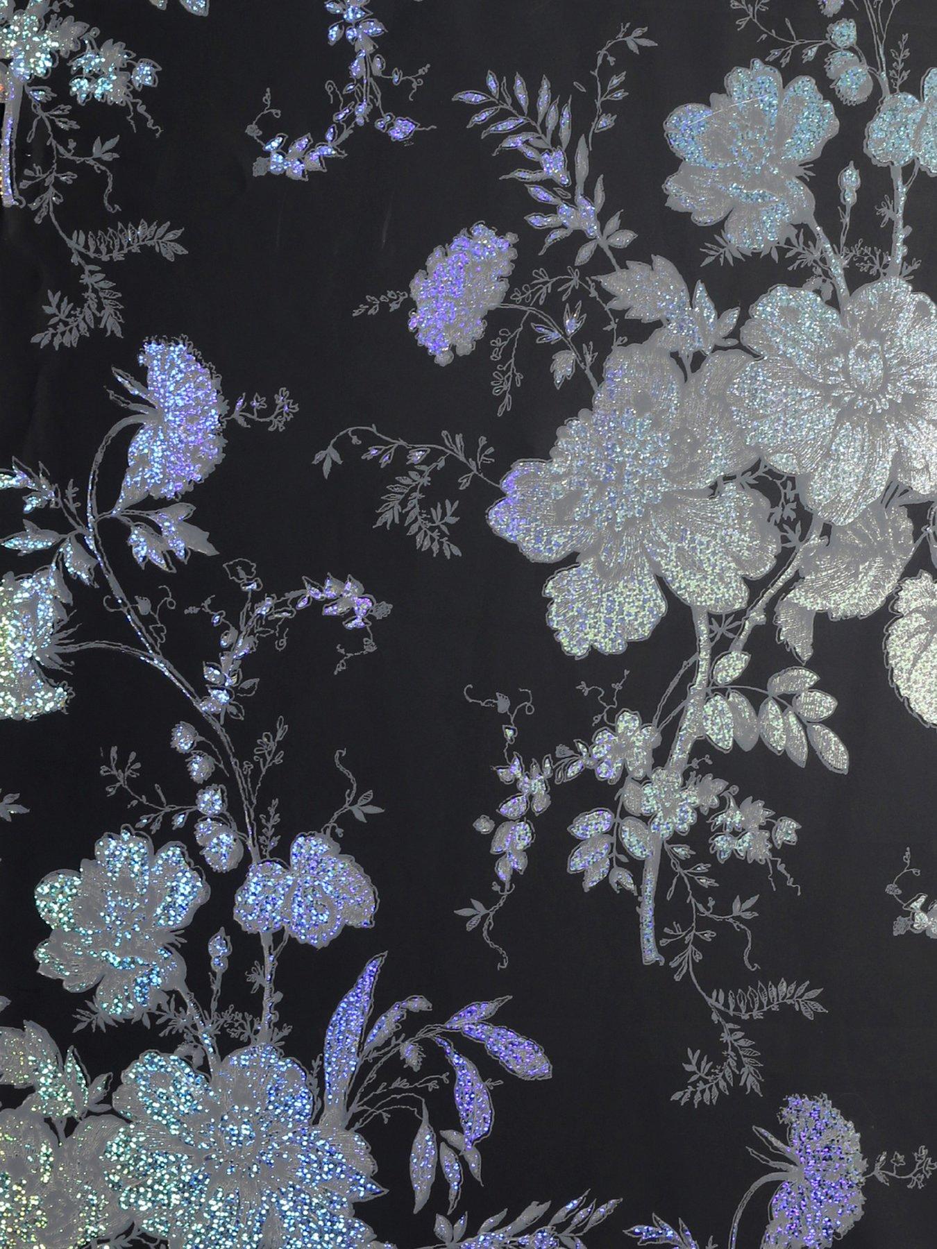 Arthouse Bijoux Fleurette Charcoal Wallpaper Very Co Uk