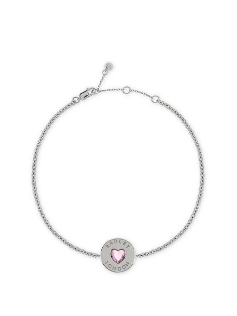 radley-sterling-silver-pink-crystal-heart-ladies-bracelet